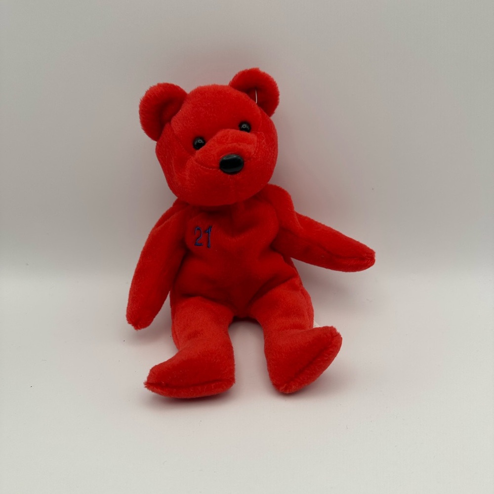 Sammy Sosa #21 Bamm Beanos Plush Bear Red